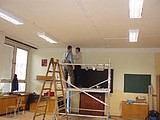 Rekonstrukce osvětlení ve třídách v roce 2007